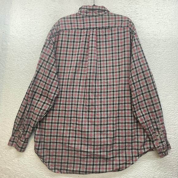 Ralph Lauren Shirt Mens 3XLT Tall Red Green Plaid Classic Fit Button Down Pony - Picture 2 of 10